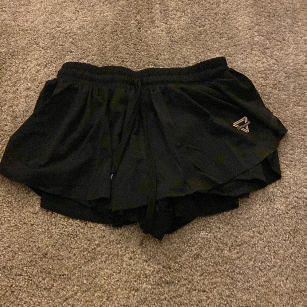 Black flowy shorts